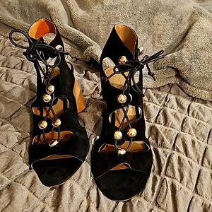 Rebecca Minkoff Black suede gorgeous pumps